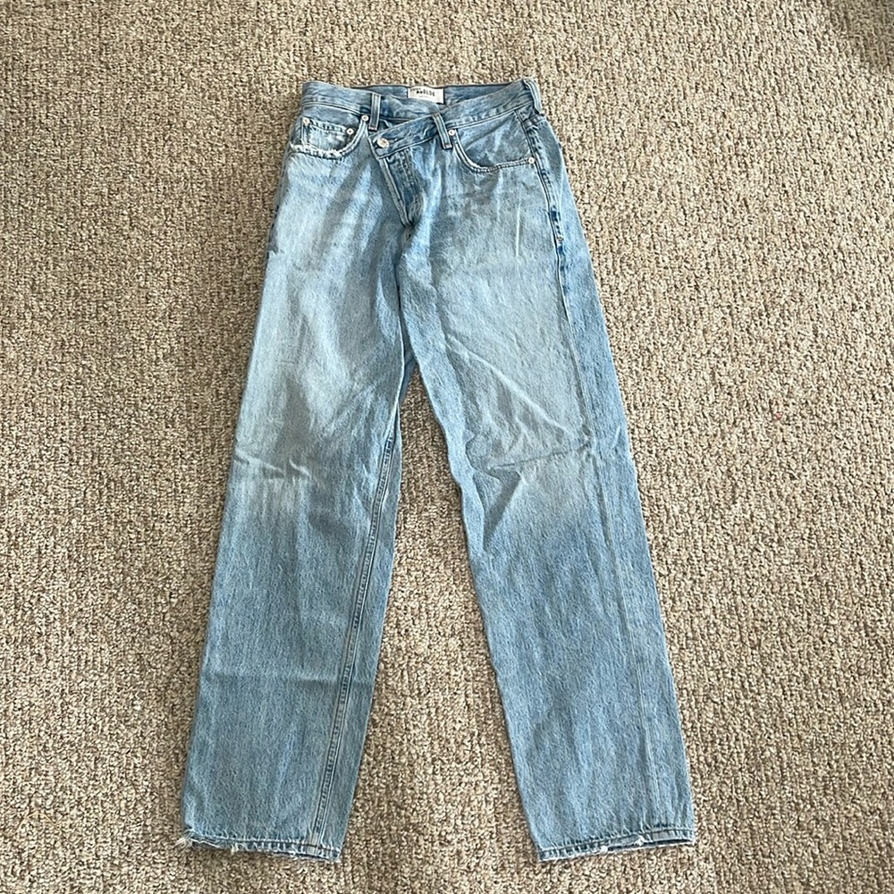 Agolde criss cross jeans